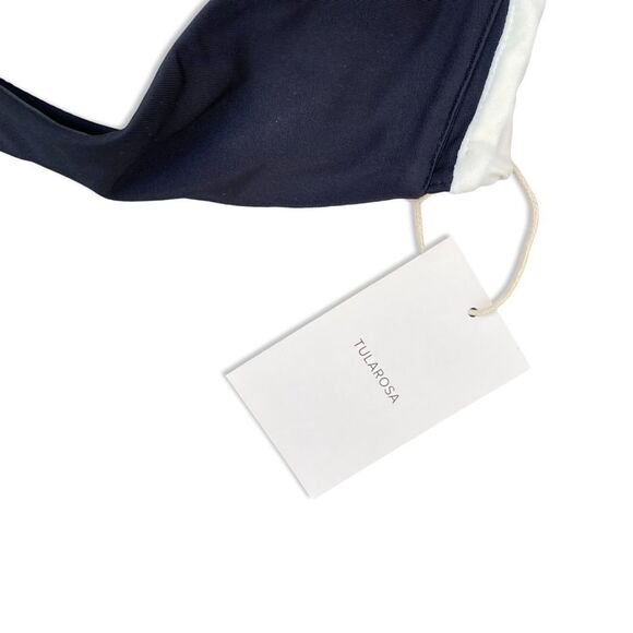 NWT Tularosa Asha bikini Top Black & White swimsuit separate Revolve M - Picture 7 of 9